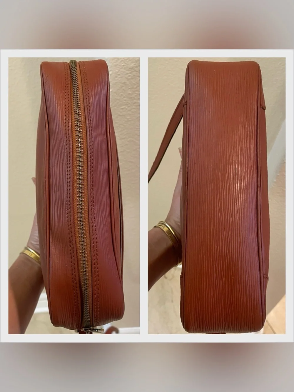 Louis Vuitton Epi tan crossbody shoulder bag
